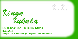 kinga kukula business card